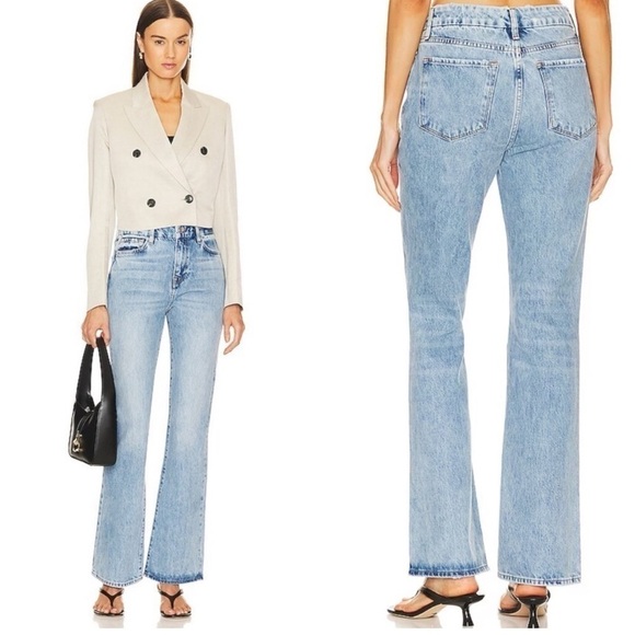 NWT Frame Le Super High Mini Boot Cut Jeans in Rossum 1year Revolve - Picture 2 of 9